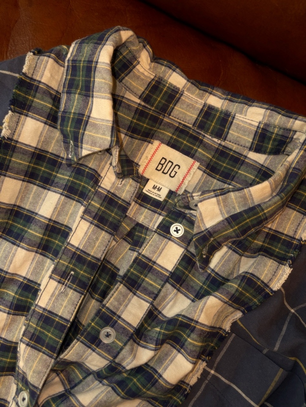BDG - Women’s Oversized Patchwork Flannel - Picture 3 of 5